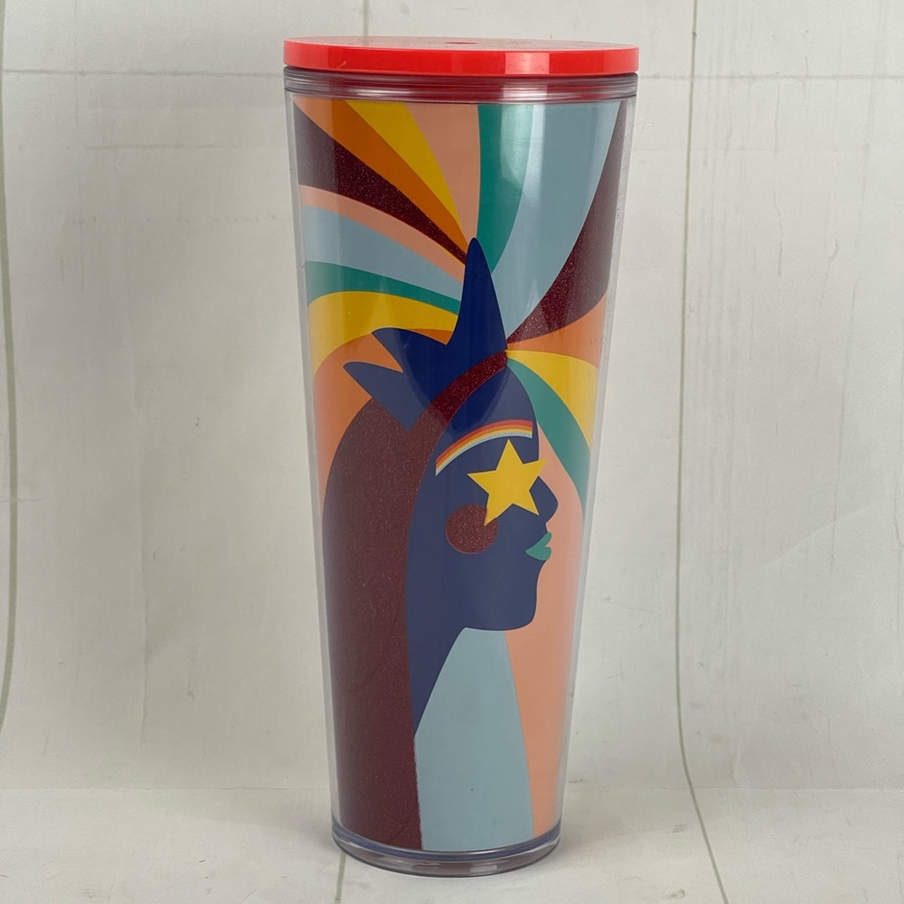 Starbucks Rainbow 24 Oz Tumbler No Straw